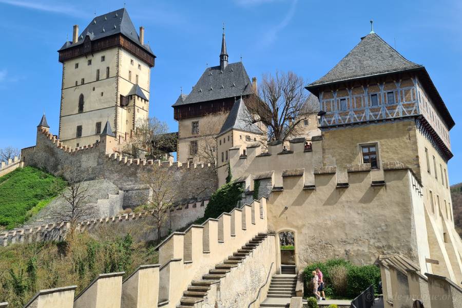 Photo of Inner yards of Karlštejn Castle.