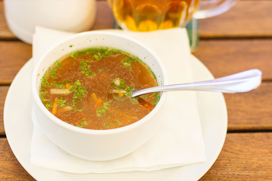 Photo of a bowl of soup