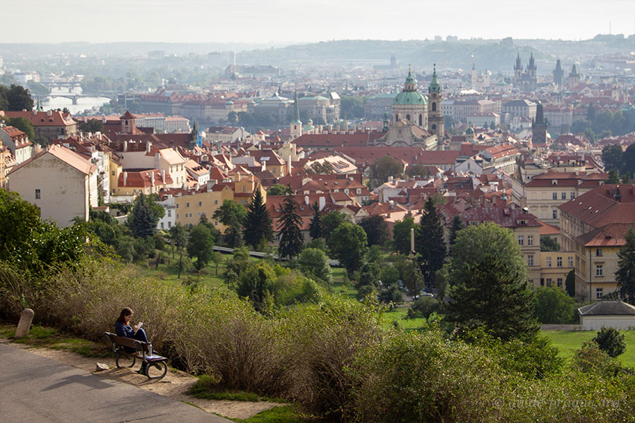 View at the Lesser Town from Petrin Hill, Prague