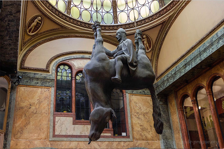 Statue of Saint Wenceslas by David Cerny, Prague