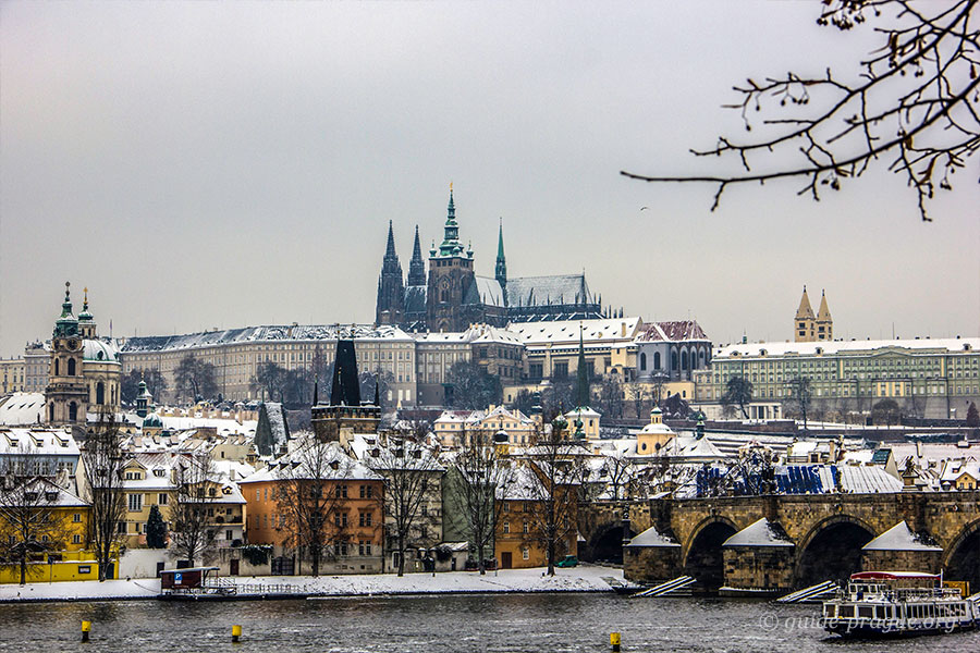 Photo of Prague Castle and the Lesser Town in Winter